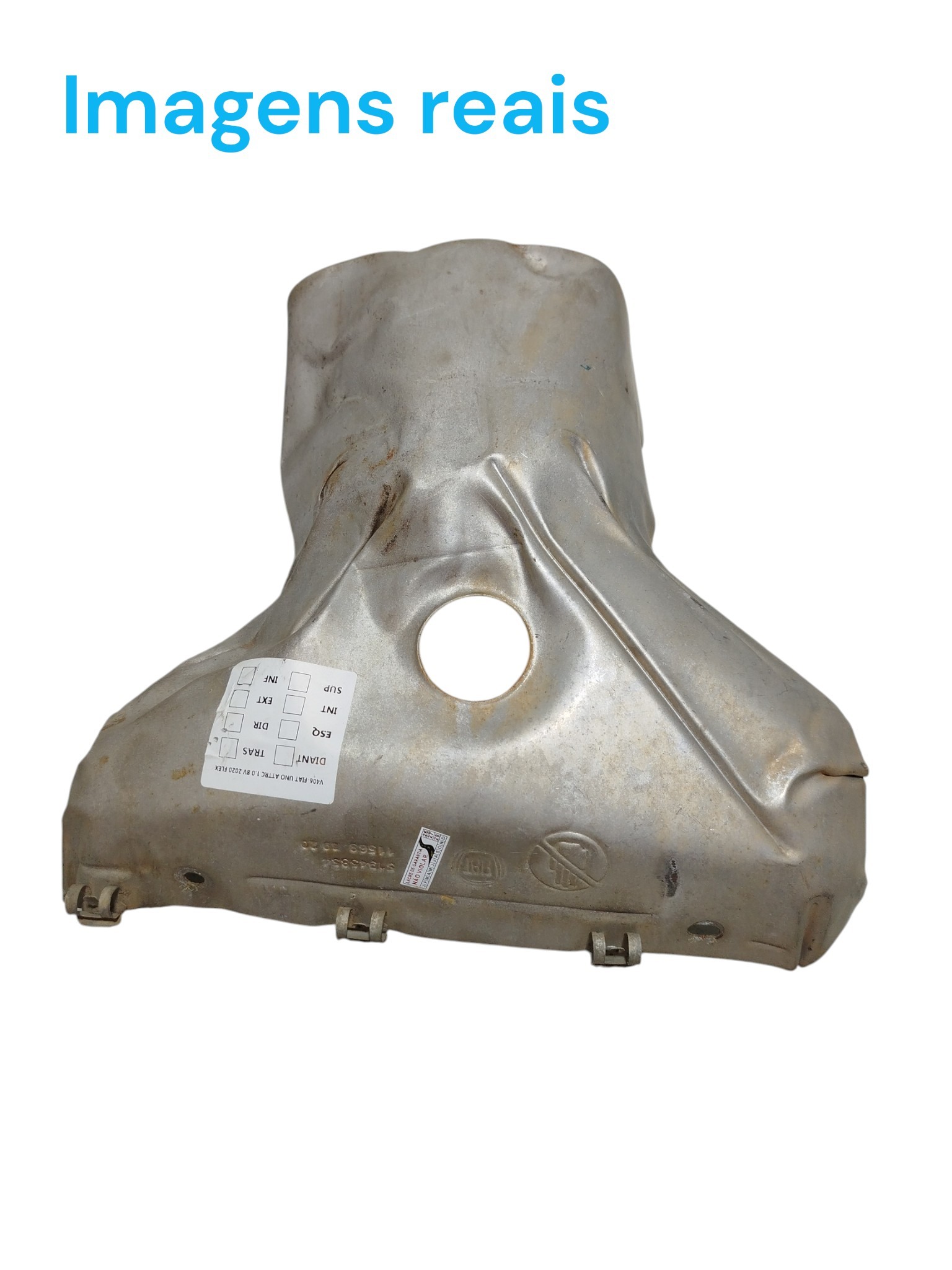 Protetor Defletor Calor Coletor Escapamento Fiat Uno 2020