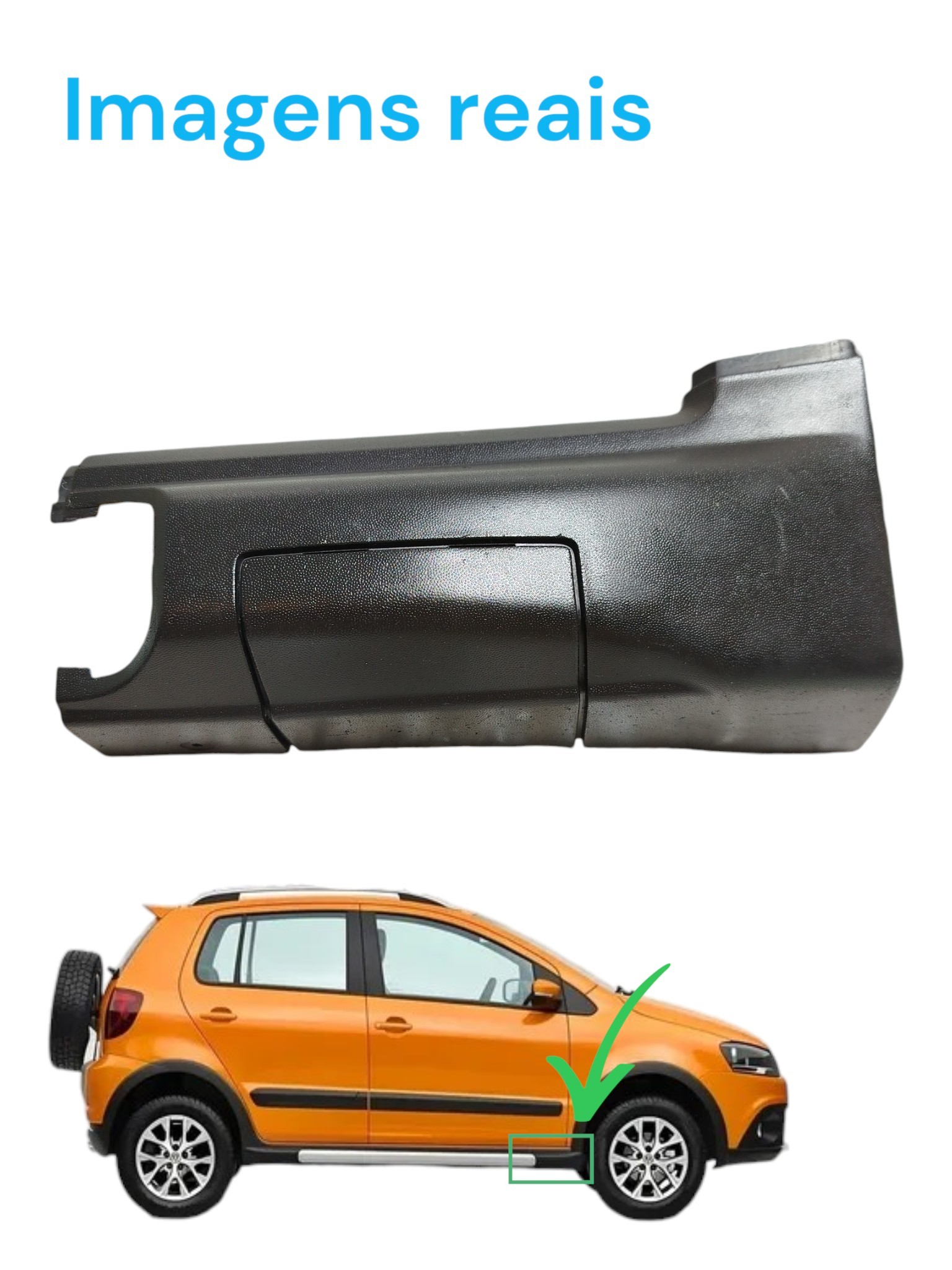 Ponteira Soleira Estribo Diant Direit Vw CrossFox 5Z6853538A