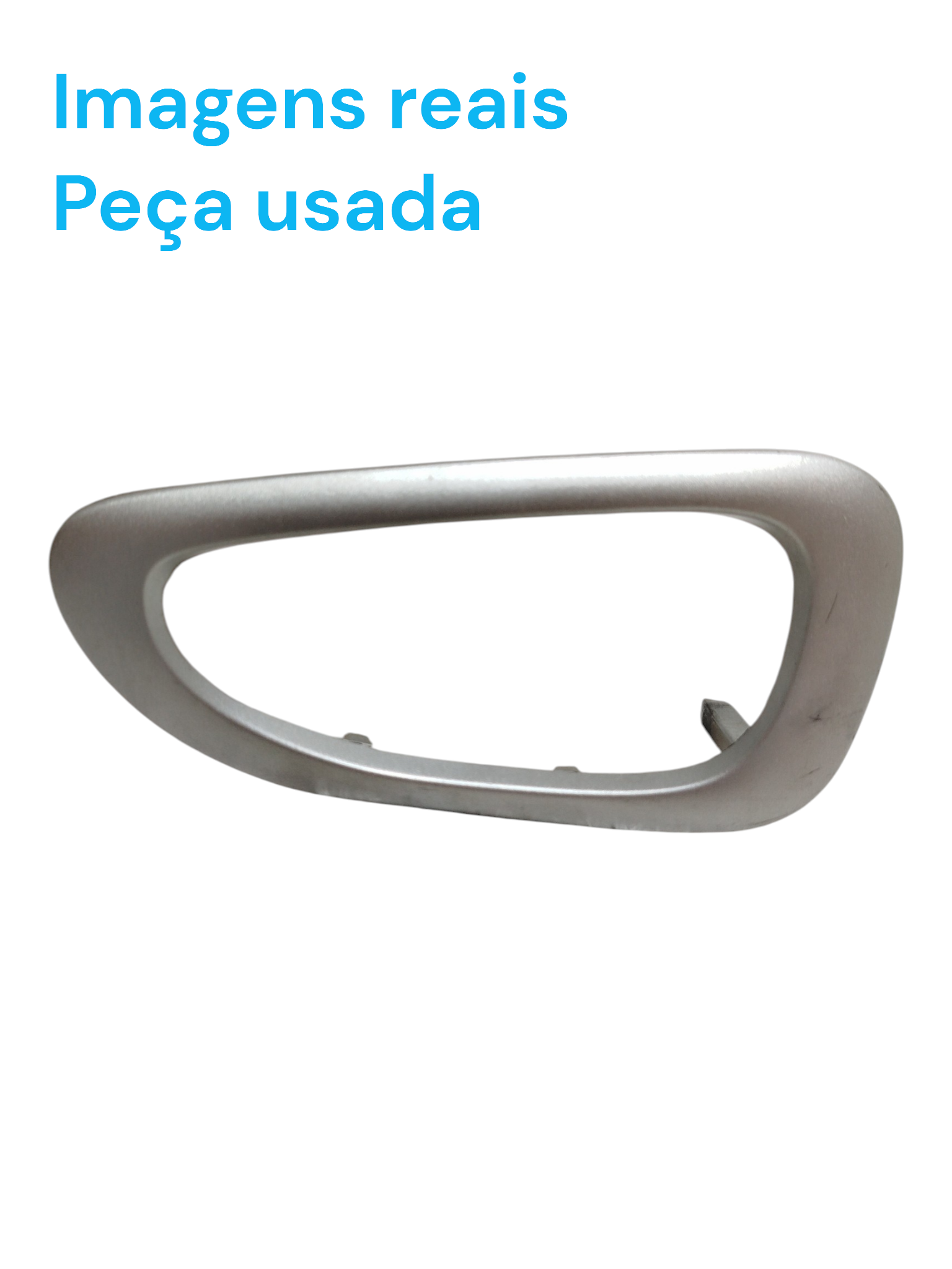 Moldura Maçaneta Interna Dianteira Esquerda Peugeot 307 2008 Cinza Dianteira