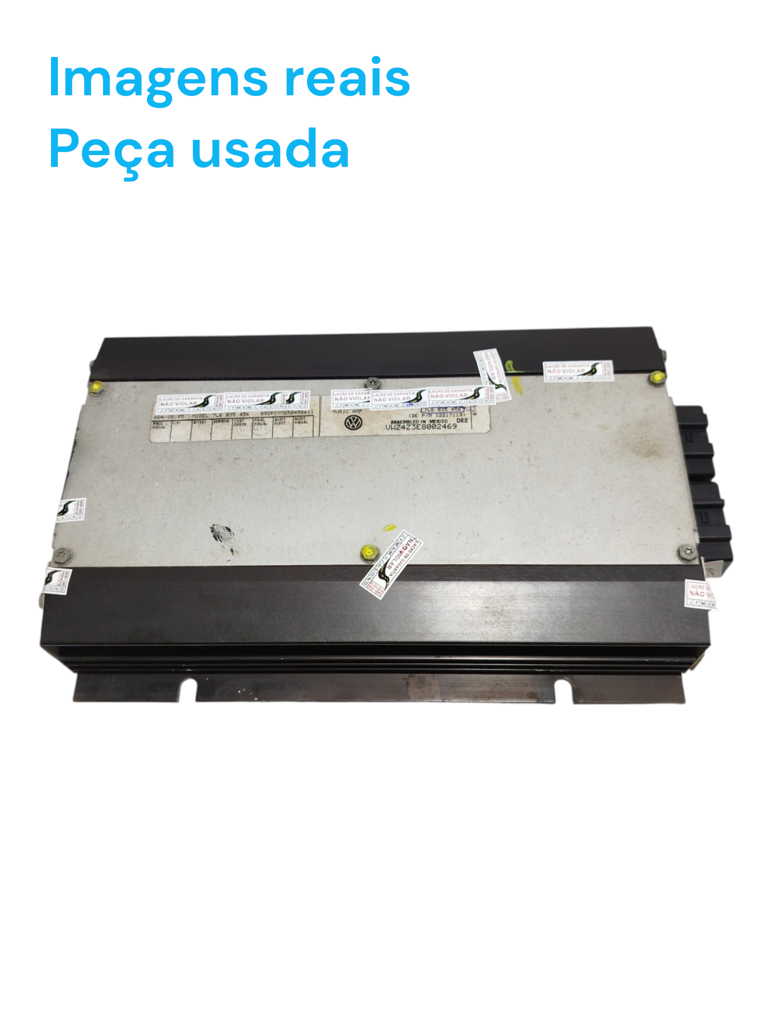 Módulo Amplificador Som Vw Touareg 4.2 V8 2005 7l6035456 Preto