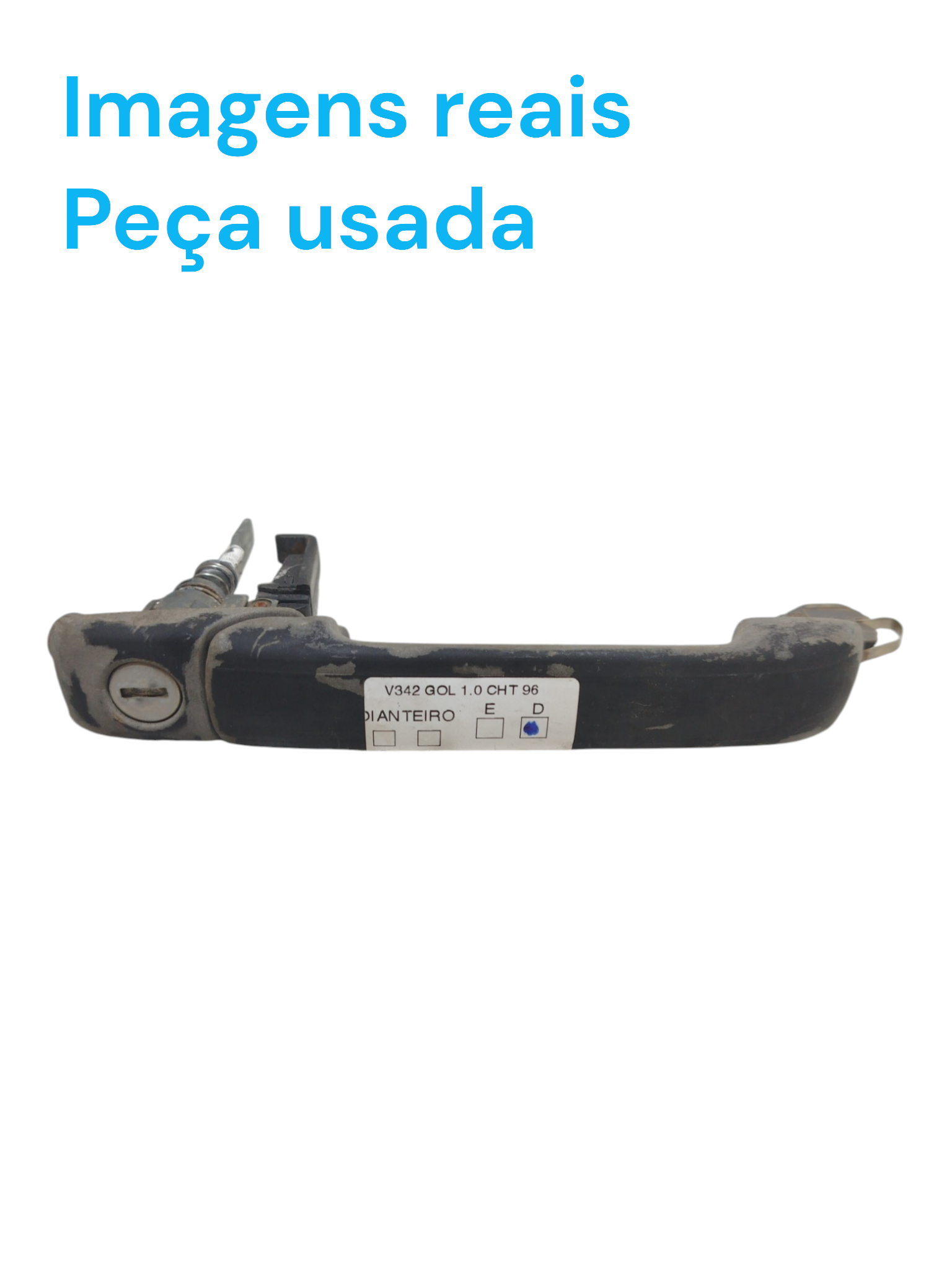 Maçaneta Externa Porta Diant Dir Vw Gol Cht 1996 377837205 Preto Dianteira