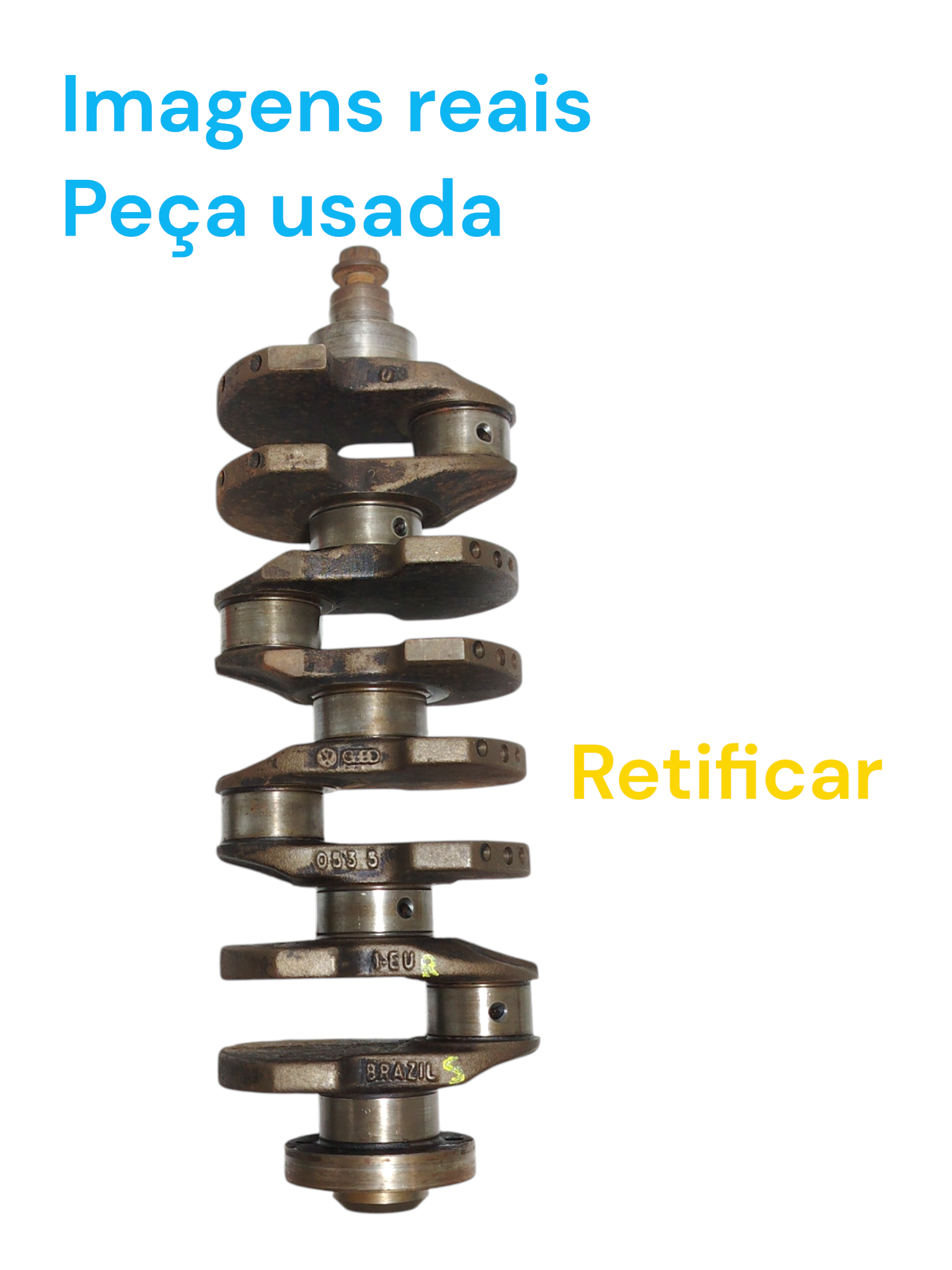 Virabrequim Ferro Modular Ap 2.0 Golf Santana 1997 05351eu