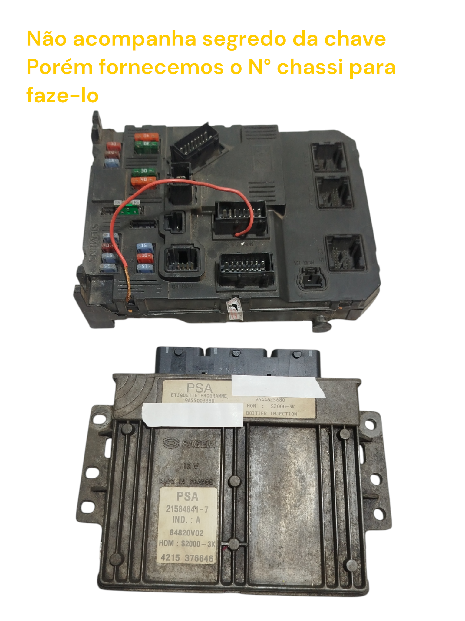 BSM Módulo Injeção Peugeot 206 1.4 8V 2005 9655003380