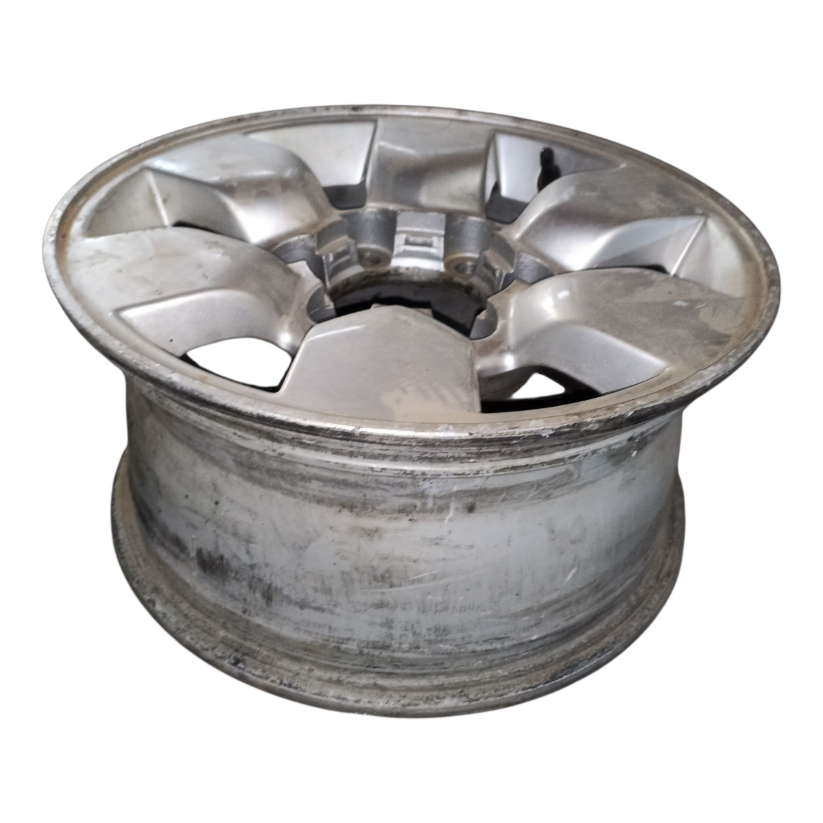 Roda Aro 15 Toyota Hilux Srv 6 Furos Prata 2