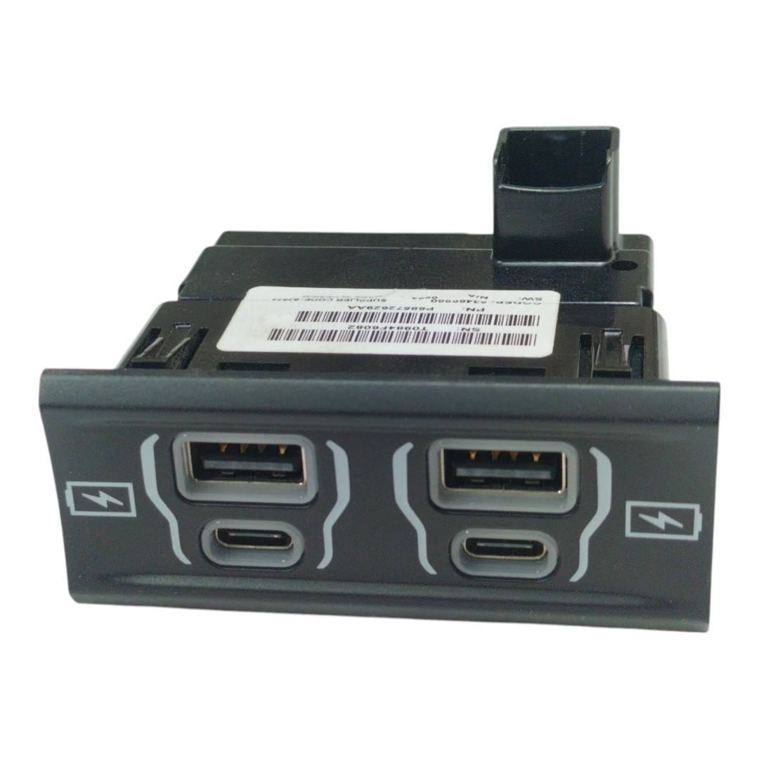 Tomada Entrada Carregador Usb Rampage Laramie 2024 2025