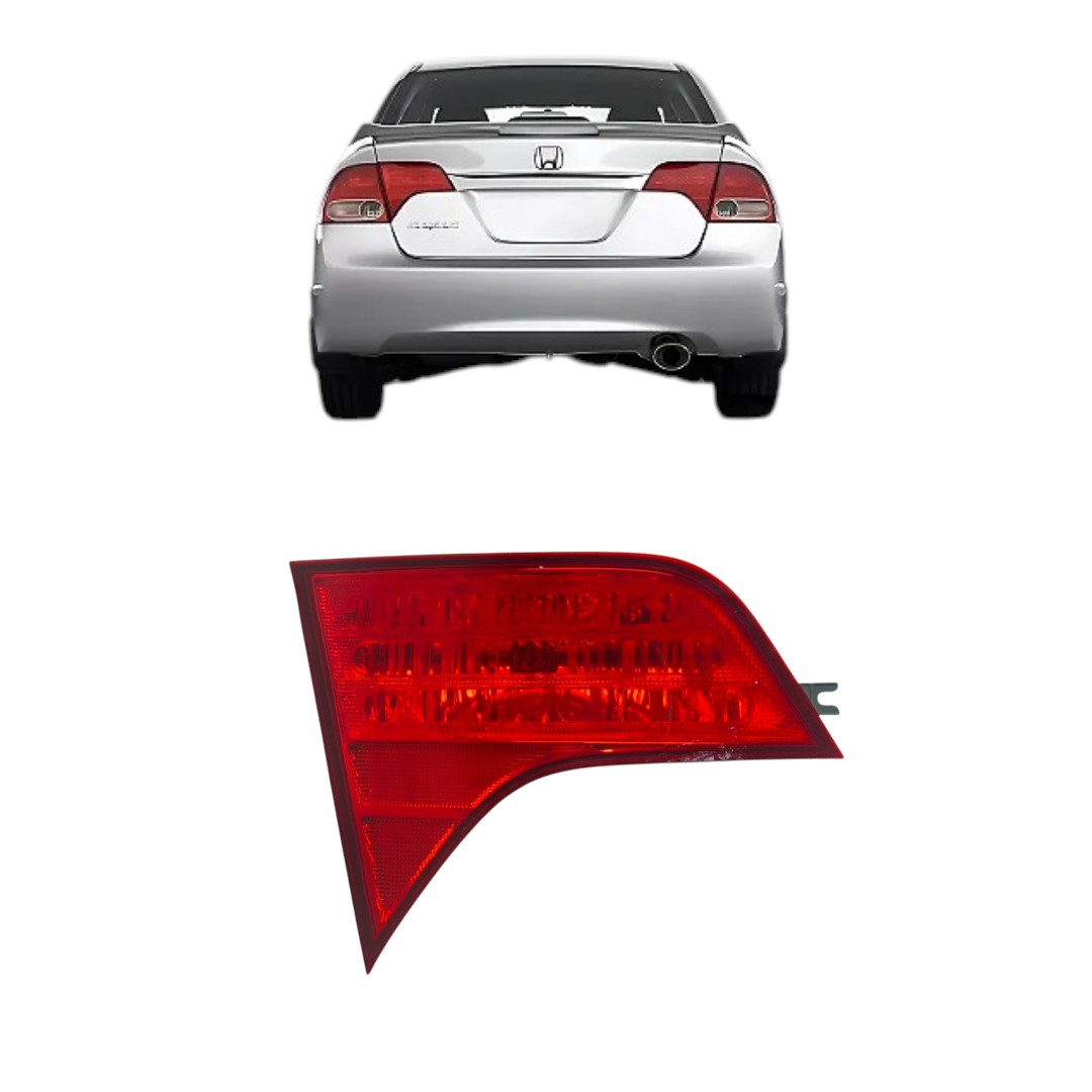 Lanterna Traseira Esquerda Honda Civic 2007 2011 Esquerdo/motorista Vermelha