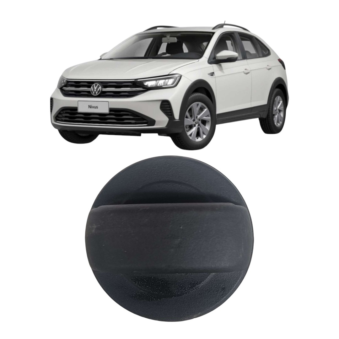 Tampa Tanque Combustível Volkswagen Nivus Polo 2018 2021 Preto