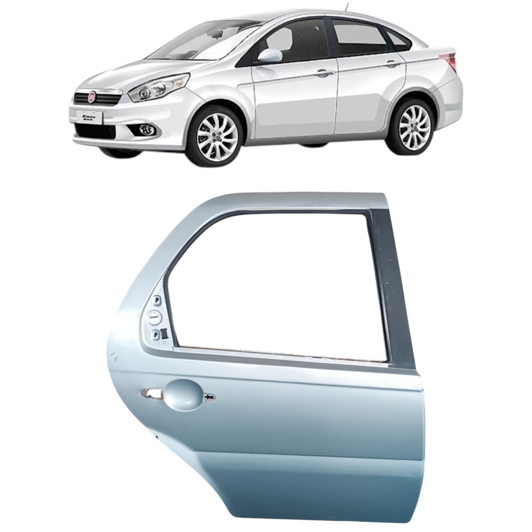 Porta Traseira Direita Fiat Siena 2012 Traseira