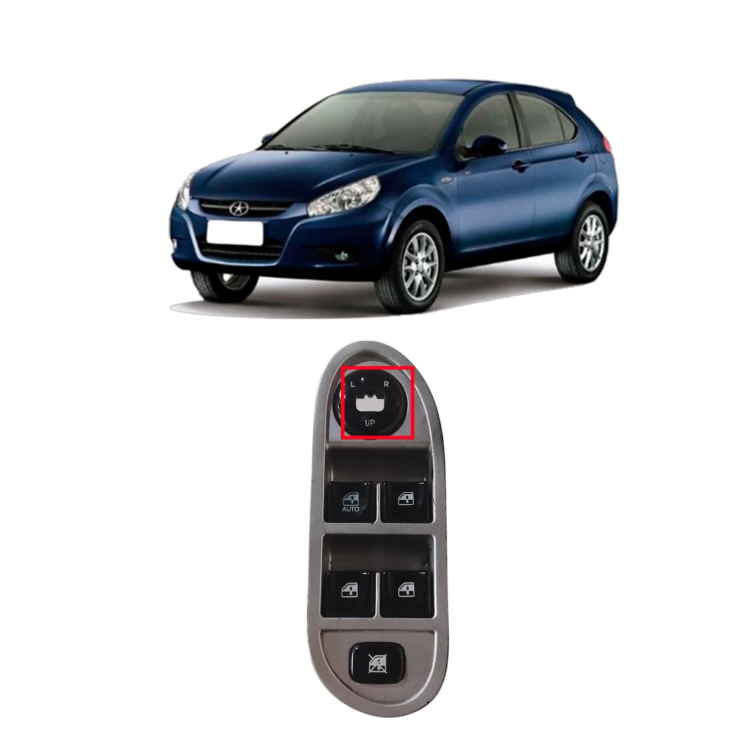 Botão Vidro Elétrico Diant Esquerdo C/detalhe Jac J3 11/13