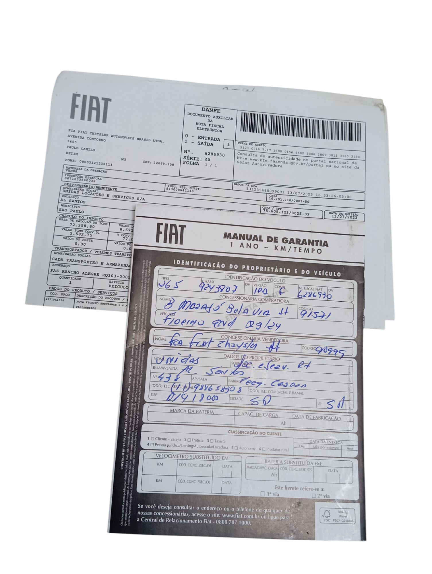 Manual Veiculo Proprietario Fiat Fiorino Endurance Flex 2024 5