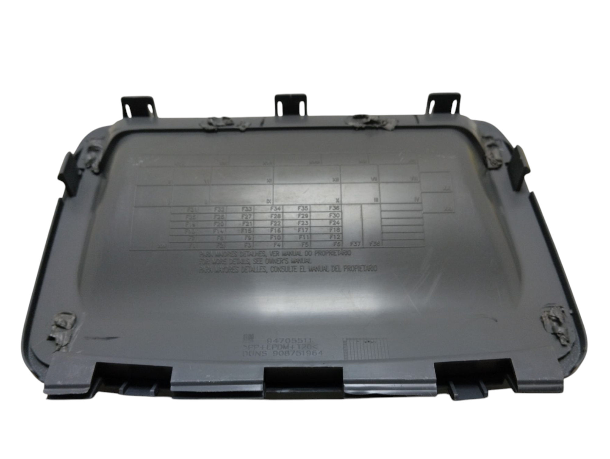 Tampa Caixa Fusível Porta Objetos Chevrolet 4