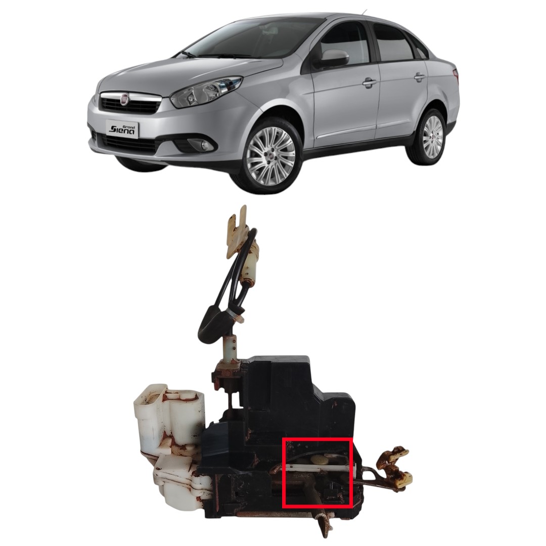 Fechadura Elétrica Diant Esquerda C/detalhe Fiat Siena 06/16