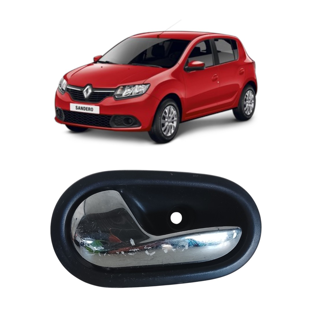 Maçaneta Interna Traseiro Esquerdo Renault Sandero 2015 2018 Traseira