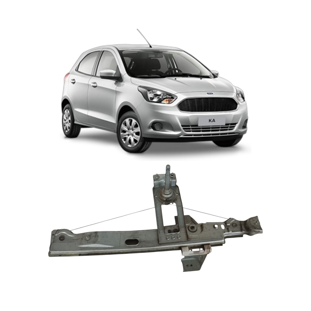 Máquina Vidro Manual Traseiro Esquerdo Ford Ka 2015 2021
