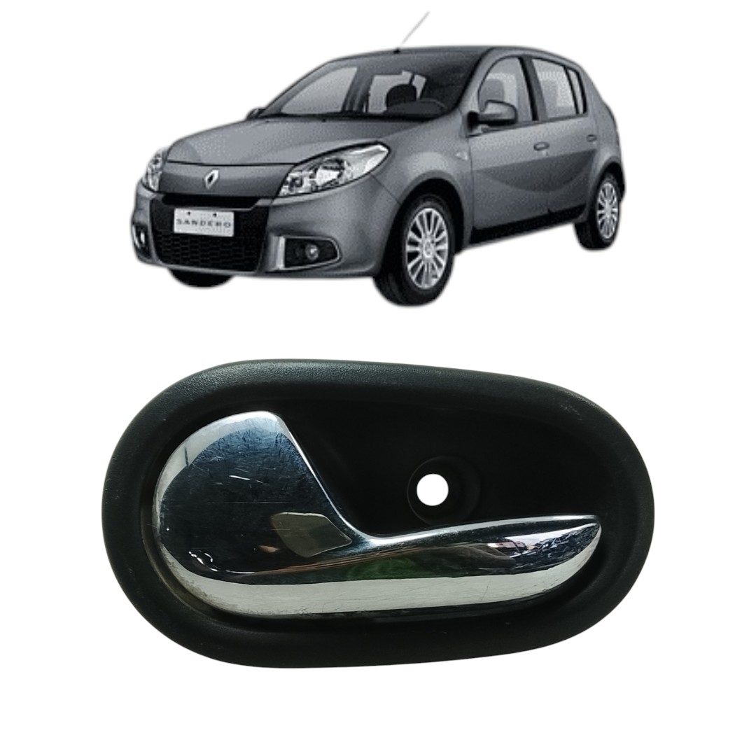 Maçaneta Interna Traseiro Esquerdo Renault Sandero 2015 2018 Traseira