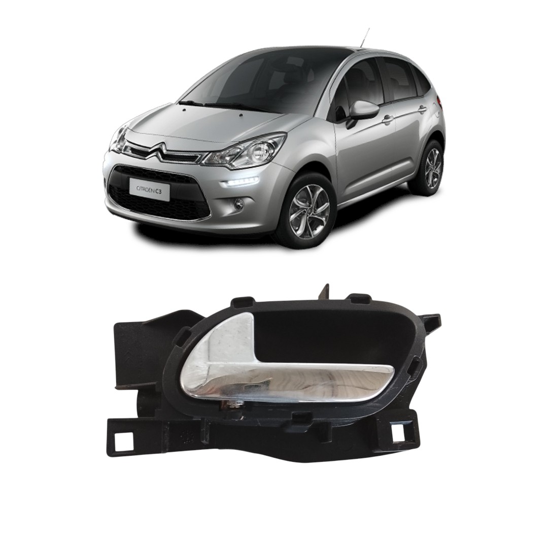 maçaneta Interna traseiro esquerdo Citroen c3 2013 2016