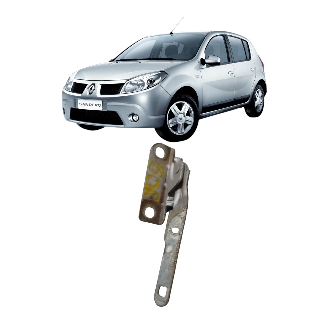 dobradiça de capo lado esquerdo Renault logan 2007 2014