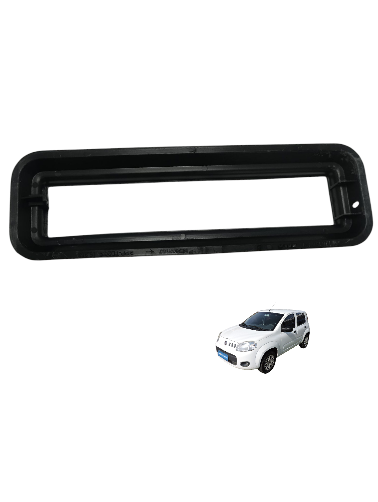 Moldura suporte coifa alavanca cambio Fiat uno vivace 2013 a 2016