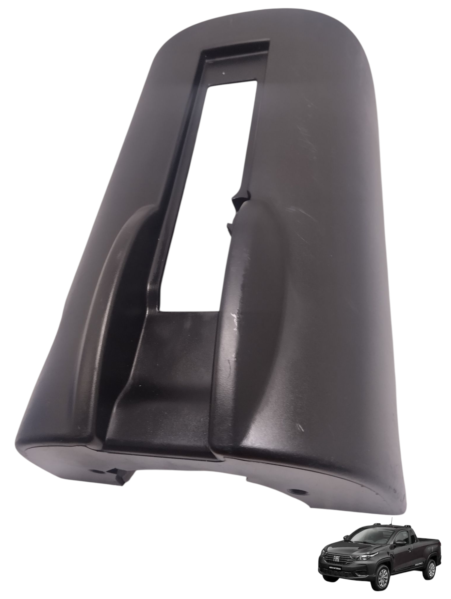 Capa moldura inferior Painel chave seta Fiat Strada 2002 a 2020
