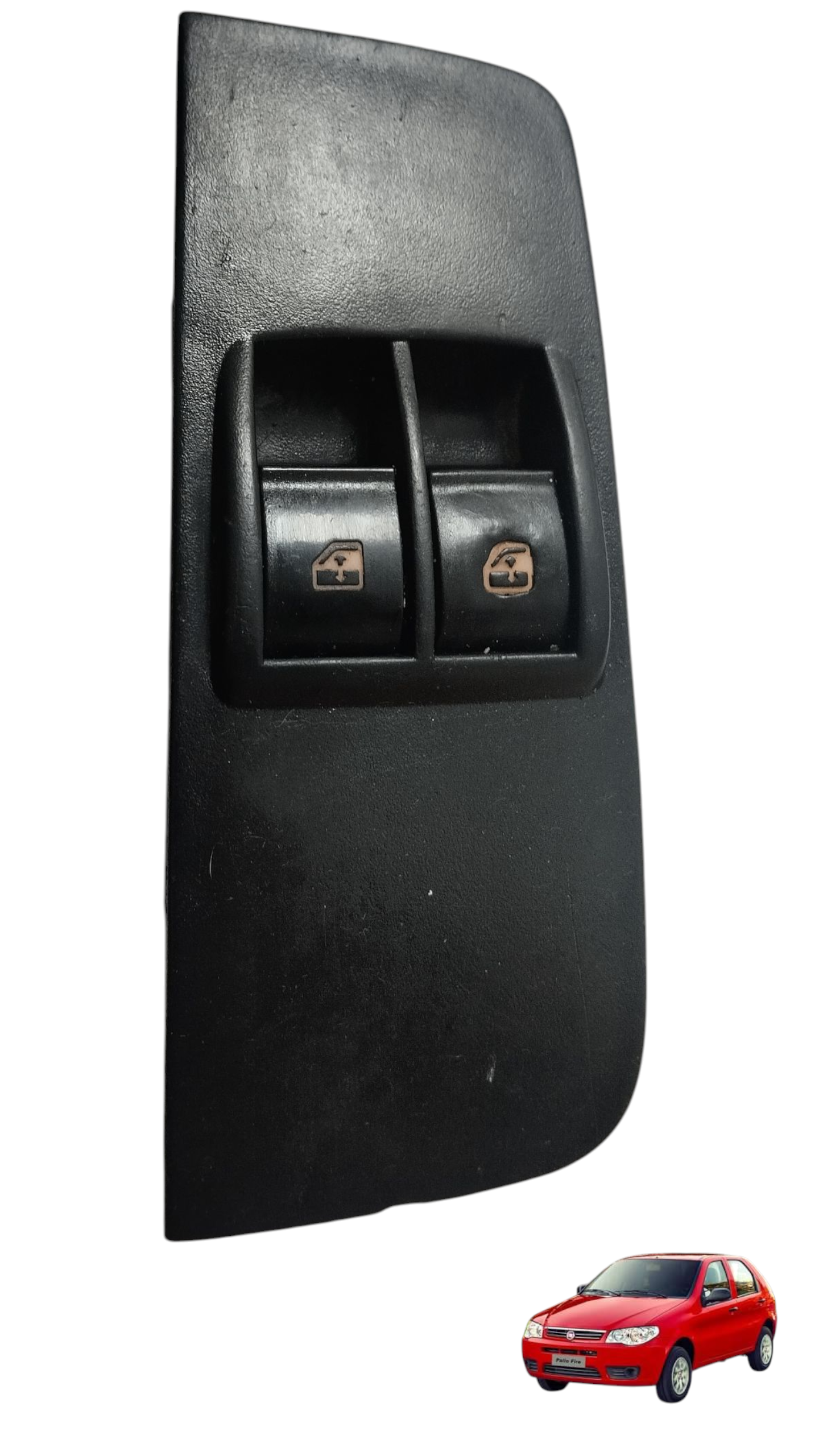 Moldura botão vidro elétrico Fiat Palio Siena 2007 a 2015
