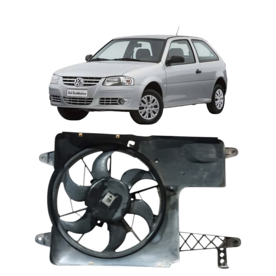 Defletor c/ventoinha Volkswagen Gol G3 G4 1.0 1999 2010