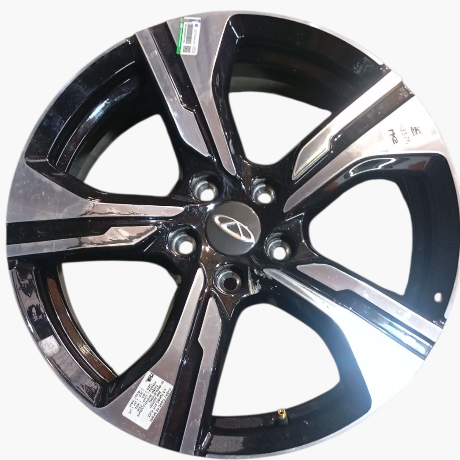 Roda aro 17 preto diamantado Chery Tiggo 5x Sport 1.5 turbo 2026