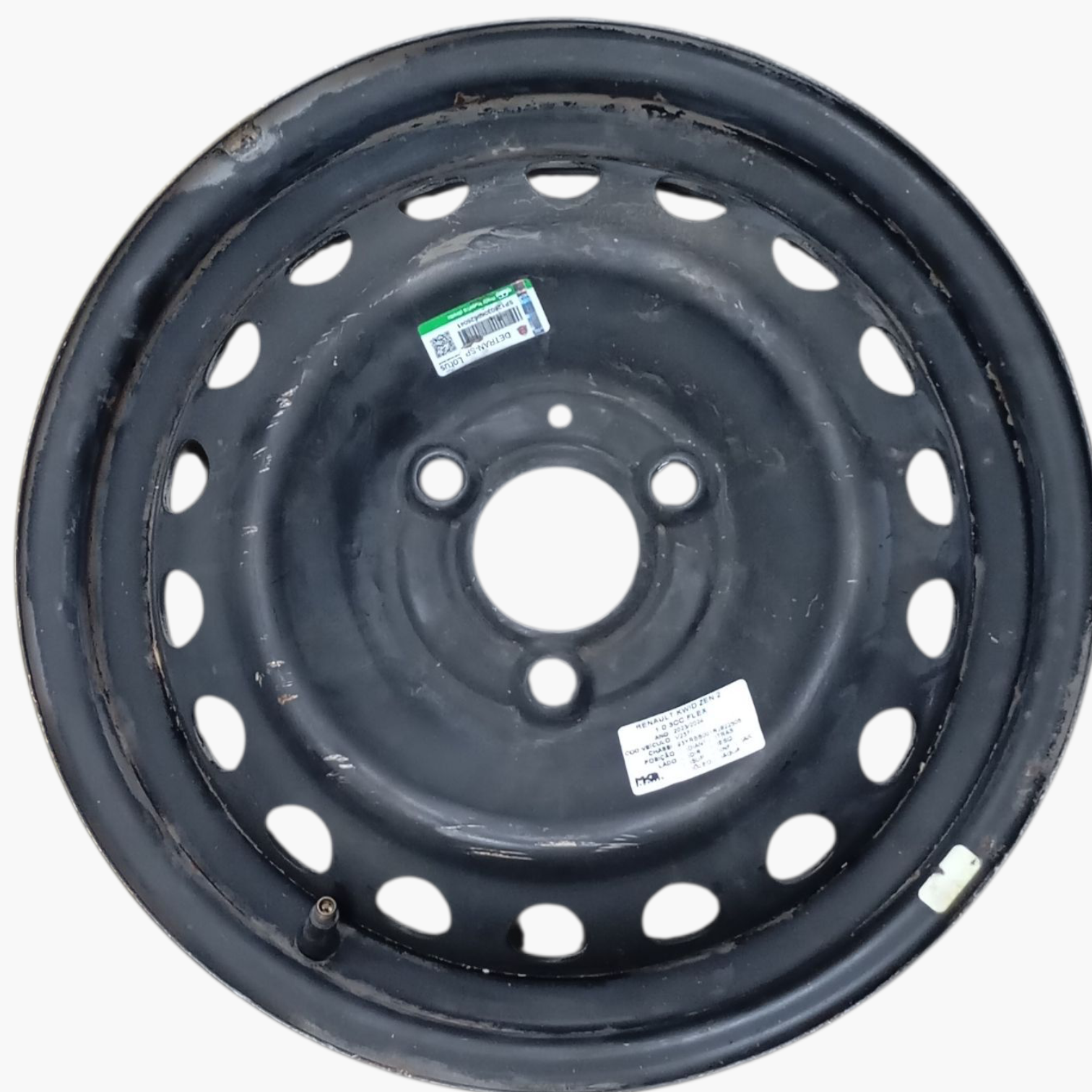 Roda De Ferro Aro 14 Renault Kwid Zen 2 1.0 2024 Preto