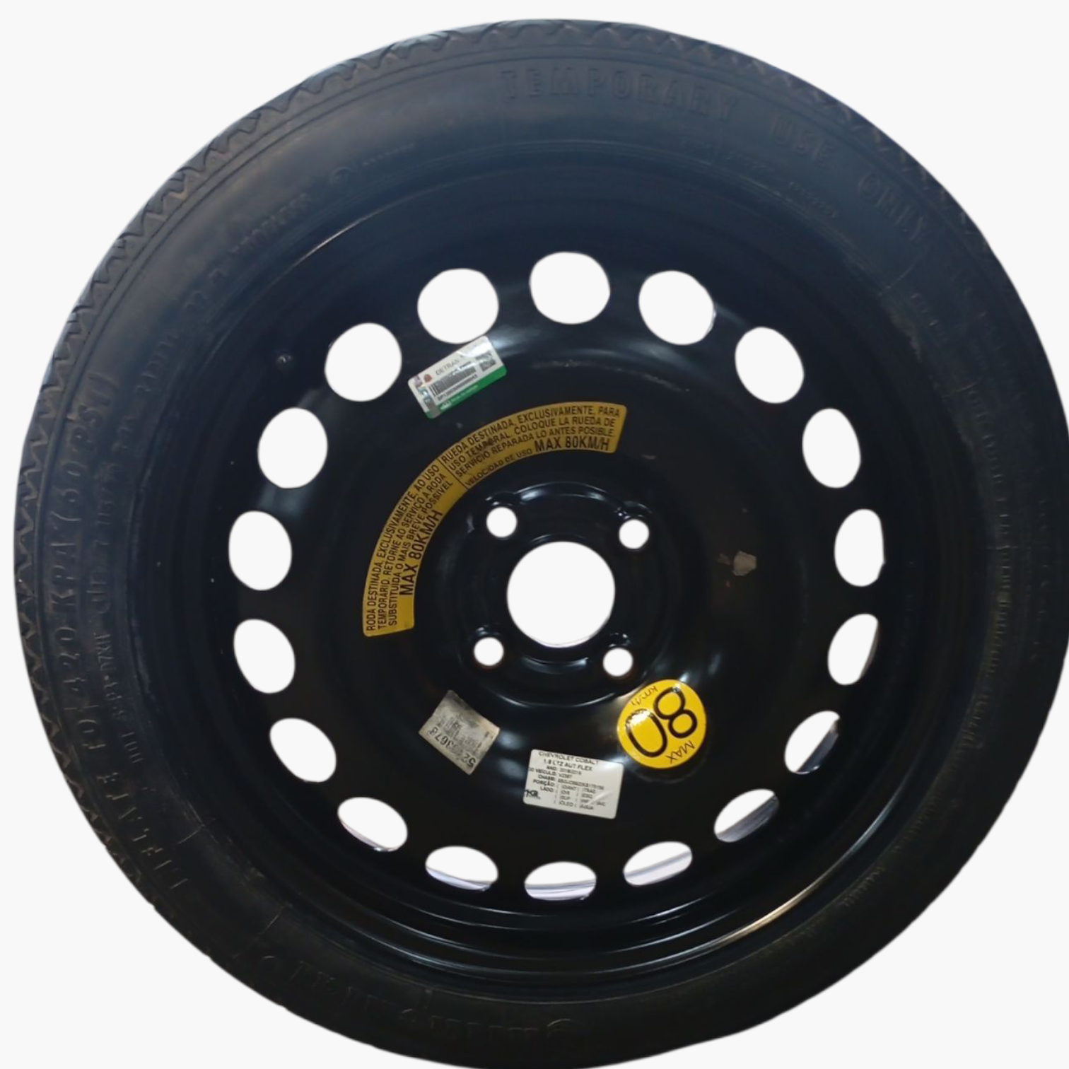 Roda estepe 115/70R16 Chevrolet Cobalt LTZ 1.8 2019