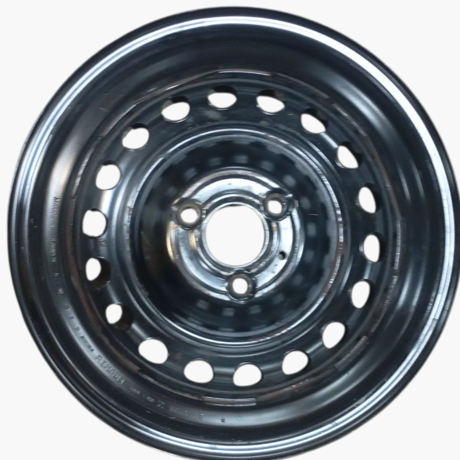 Roda De Ferro Aro 14 Renault Kwid Zen 2 1.0 2024 Preto