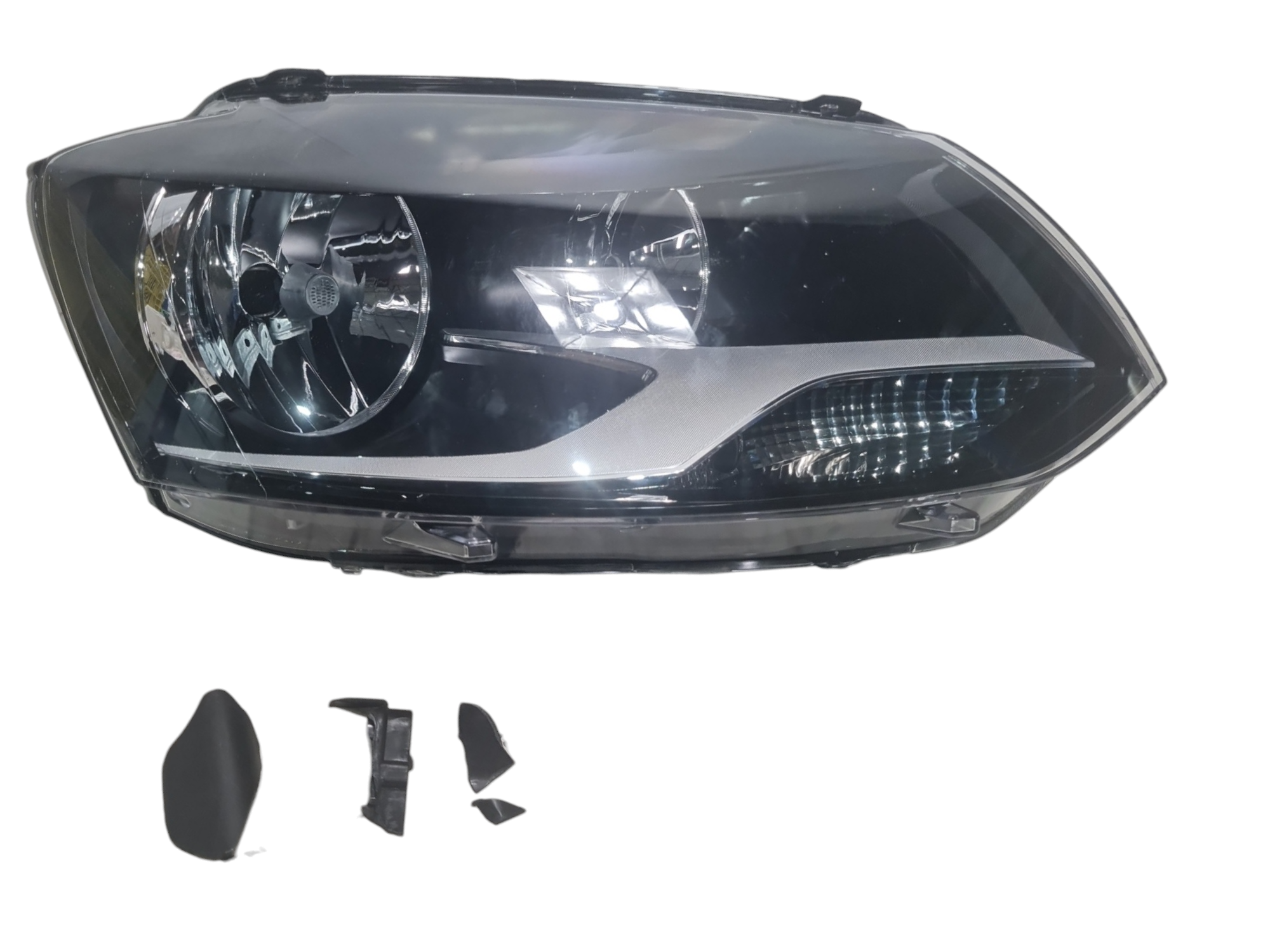 Farol diant direito VW Fox Space CrossFox 2011 a 2014 Detalhe