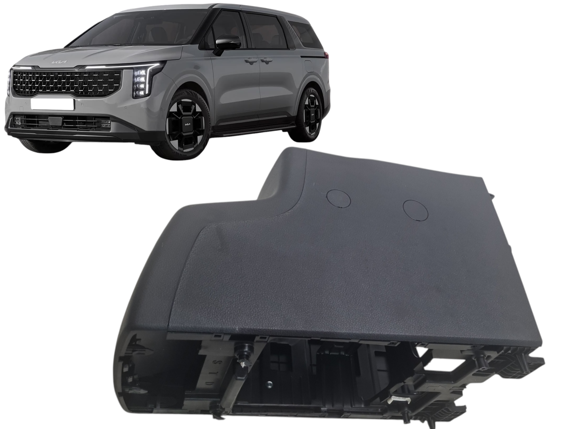 Acabamento Da Base Banco Tras Kia Carnival 3.5 Ex 2024 2025 Preto