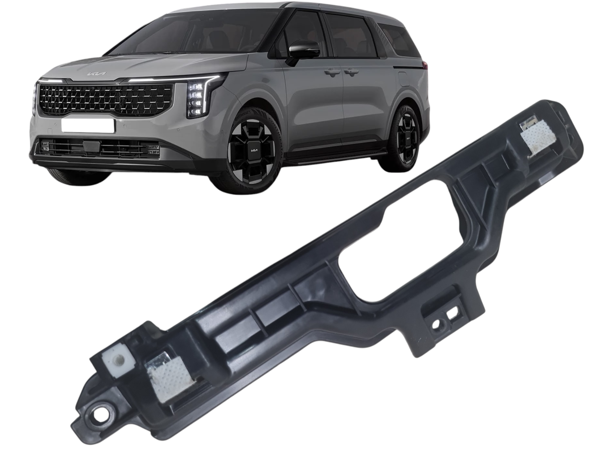 Guia parachoque central Kia Carnival 3.5 EX ano  2024 2025