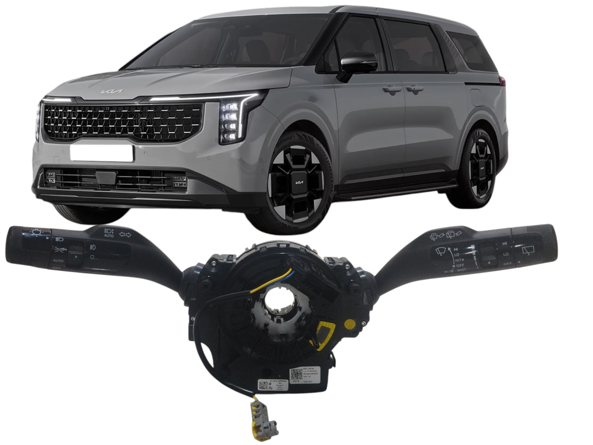 Chave de seta e limpador Kia Carnival 2024 a 2025 original