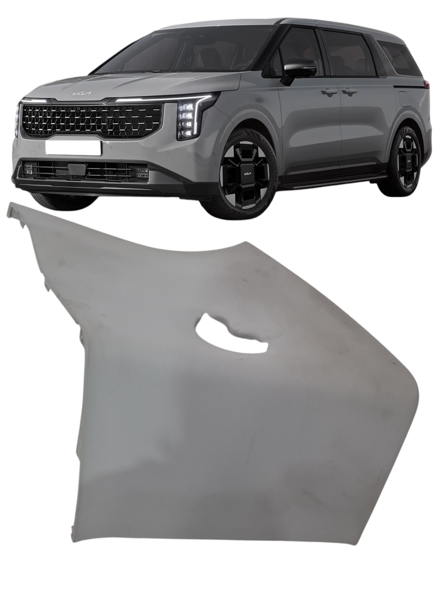 Moldura interna coluna D tras esquerda Kia Carnival EX 2025