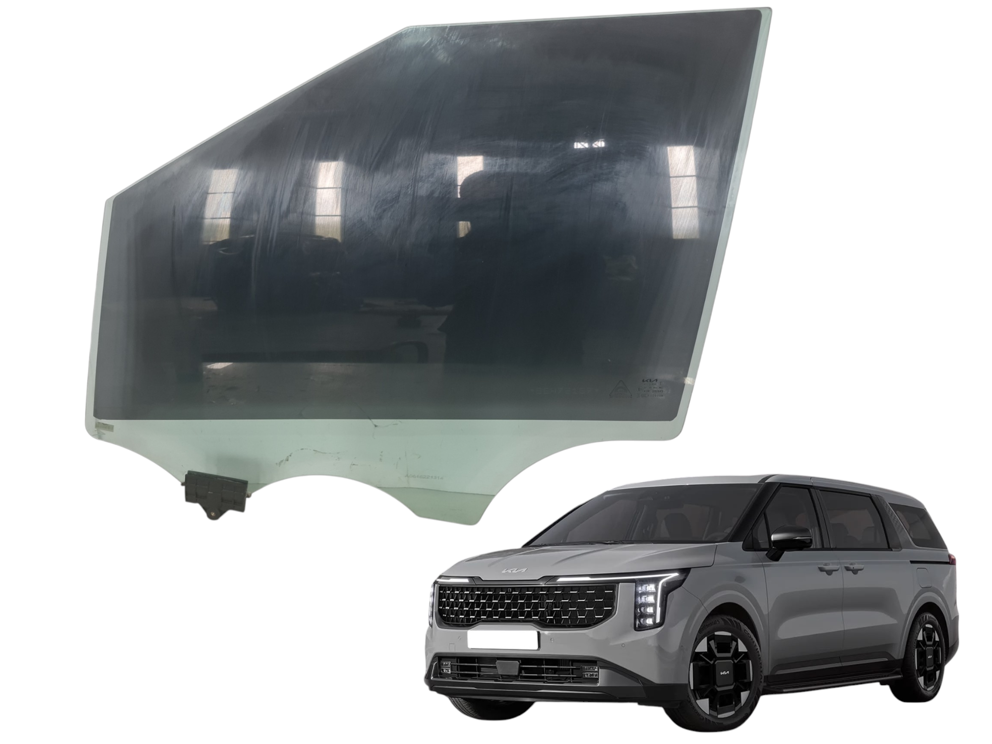Vidro porta dianteira esquerda Kia Carnival 3.5EX 2024 2025
