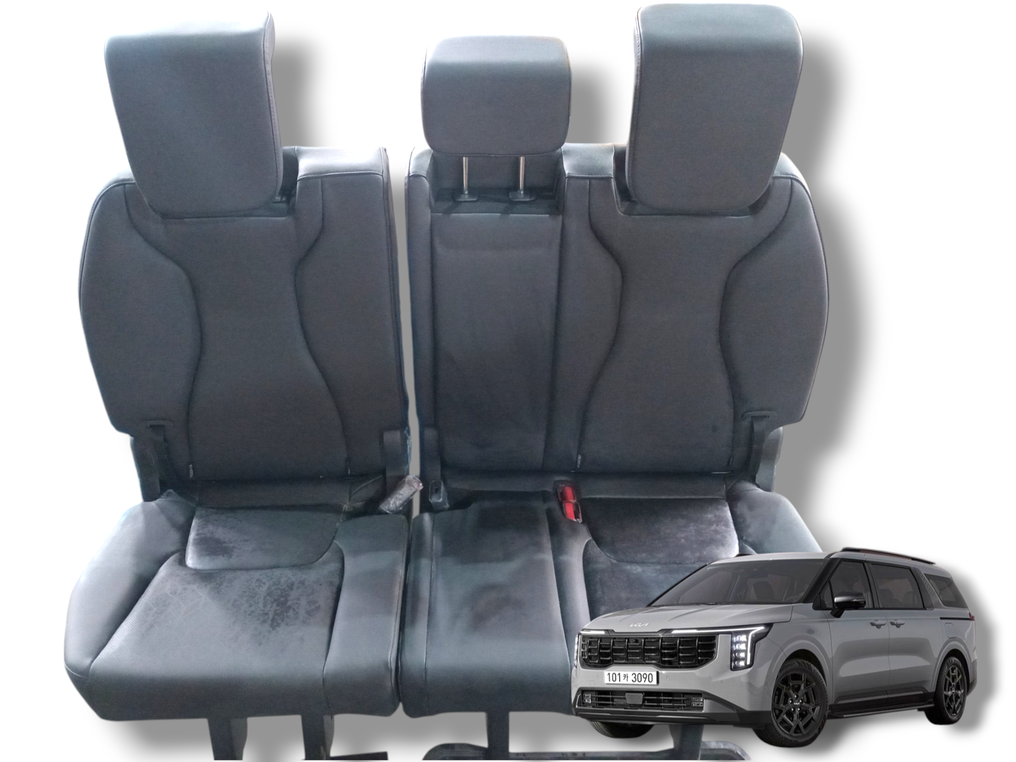 par bancos traseiro 6 e 7 kia carnival 2023 2024  impecavel