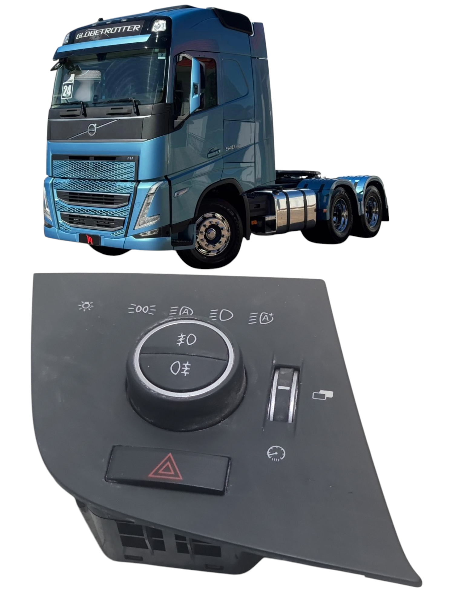 Interruptor comando de luzes farol alerta Volvo FH 540 2024