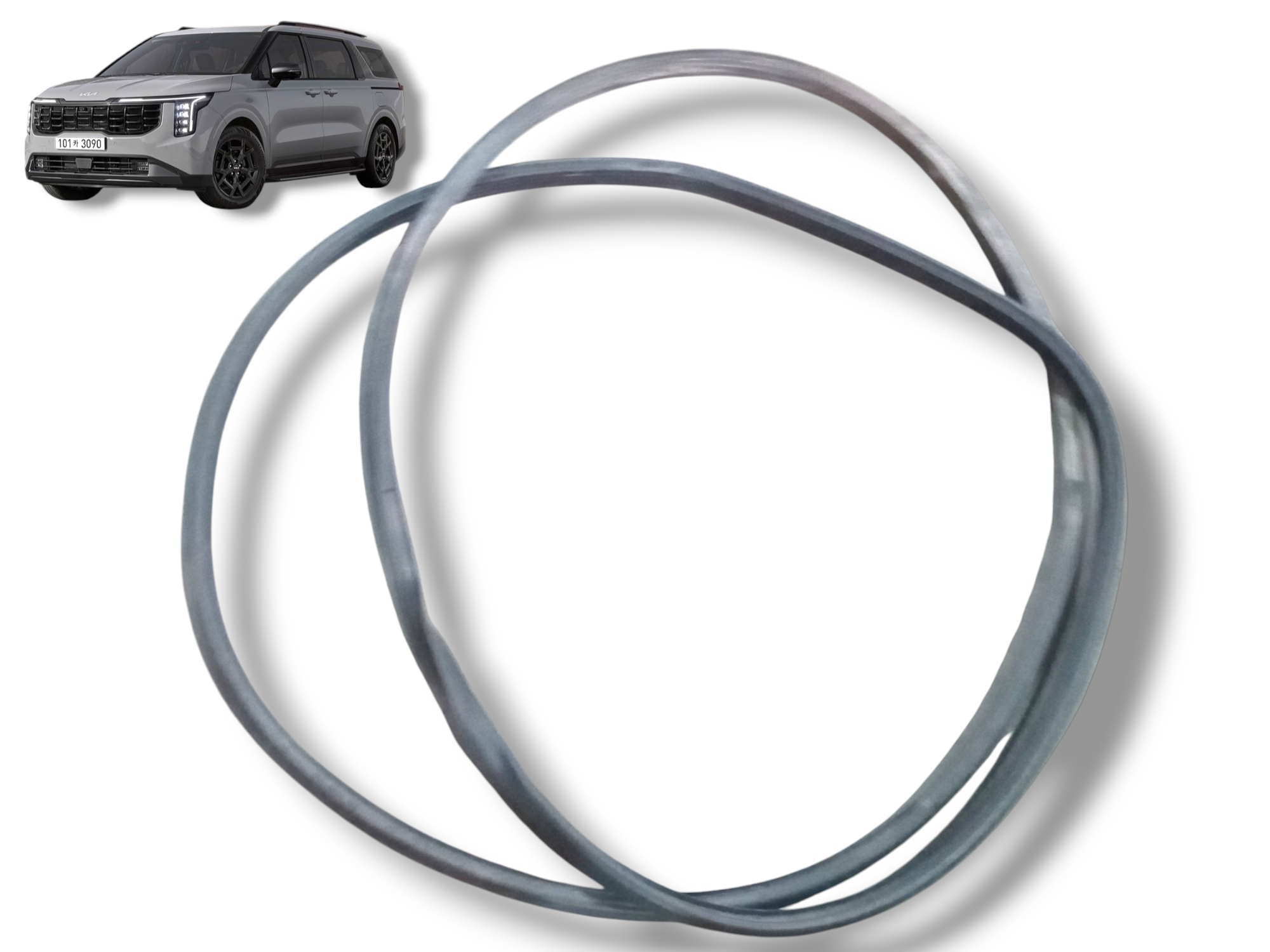 borracha vedação porta dianteira esquerda Kia Carnival 2024