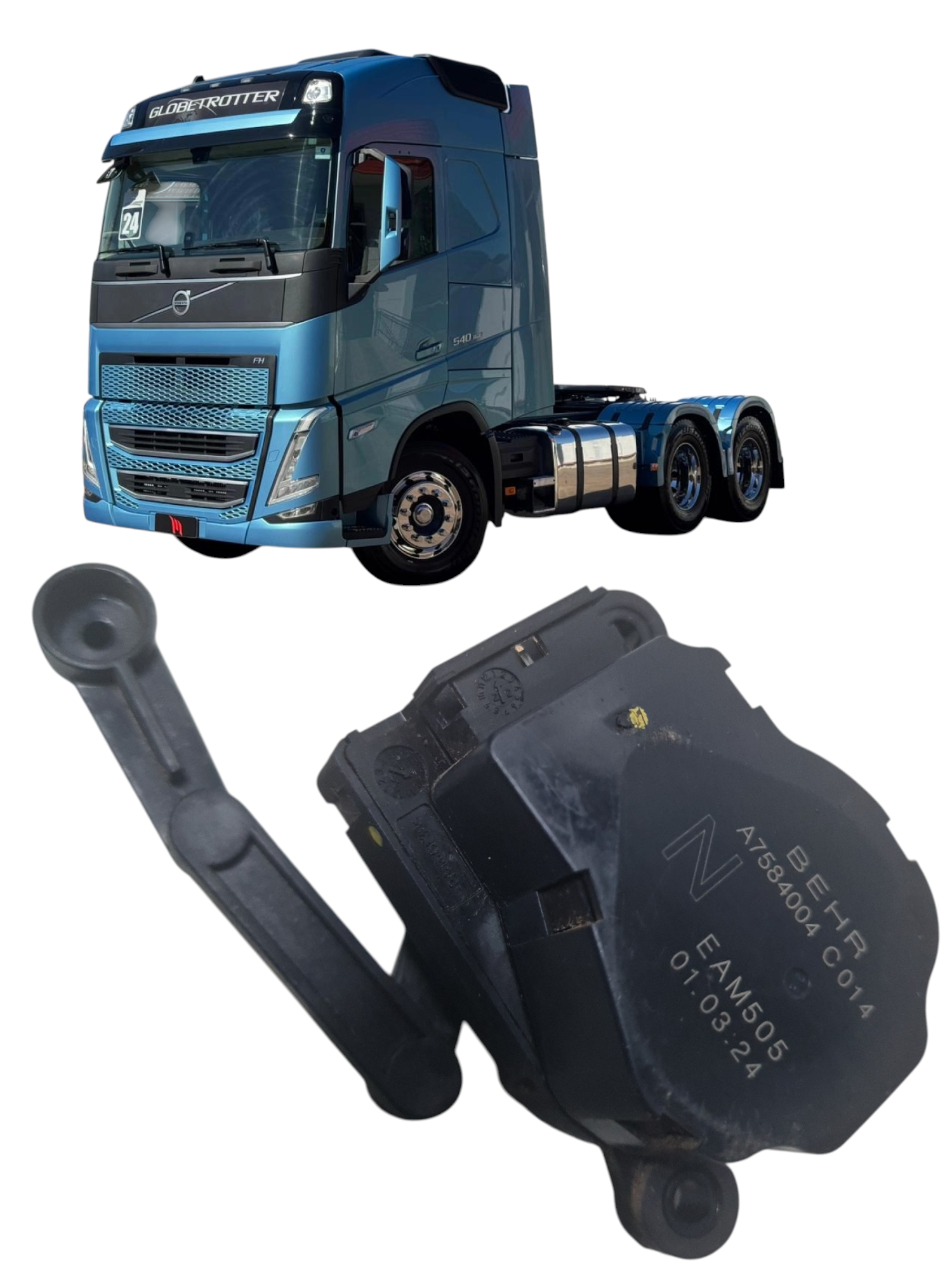 Modulo atuador ar condicionado Volvo FH 540 2024 A7584004C014