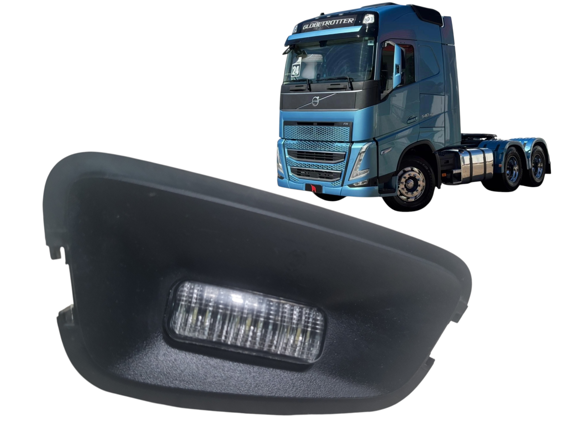 Luz de teto lado direito Volvo FH 540 ano 2024 23477645