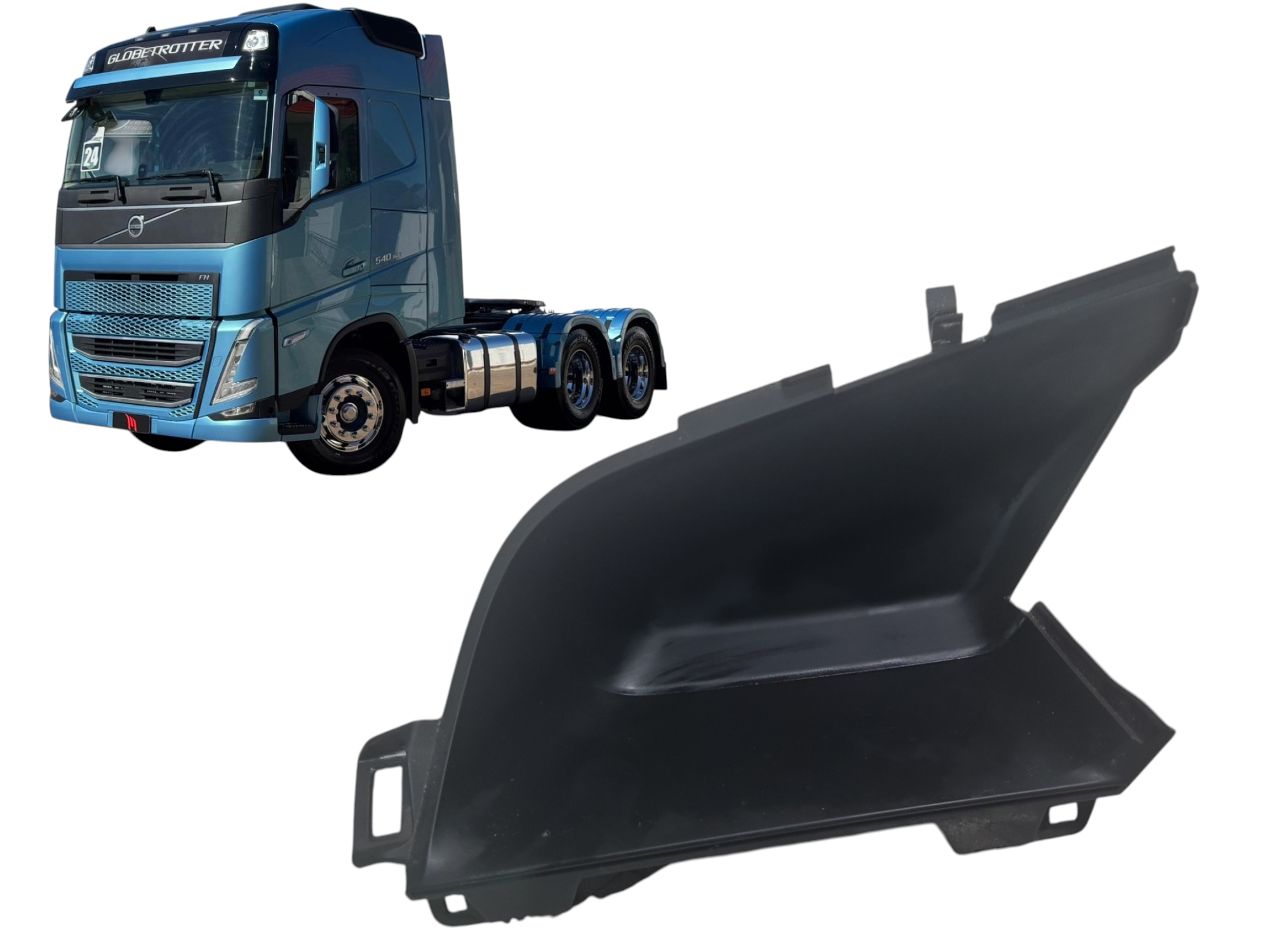 Moldura esquerda da porta painel Volvo FH 540 2024 84292011