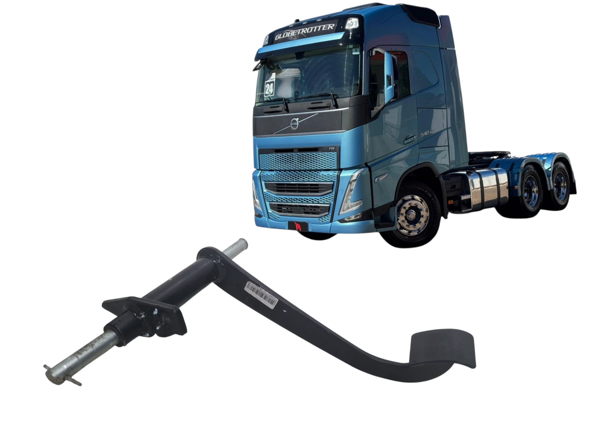Pedal de freio com suporte Volvo FH 540 Ano 2024 82424679