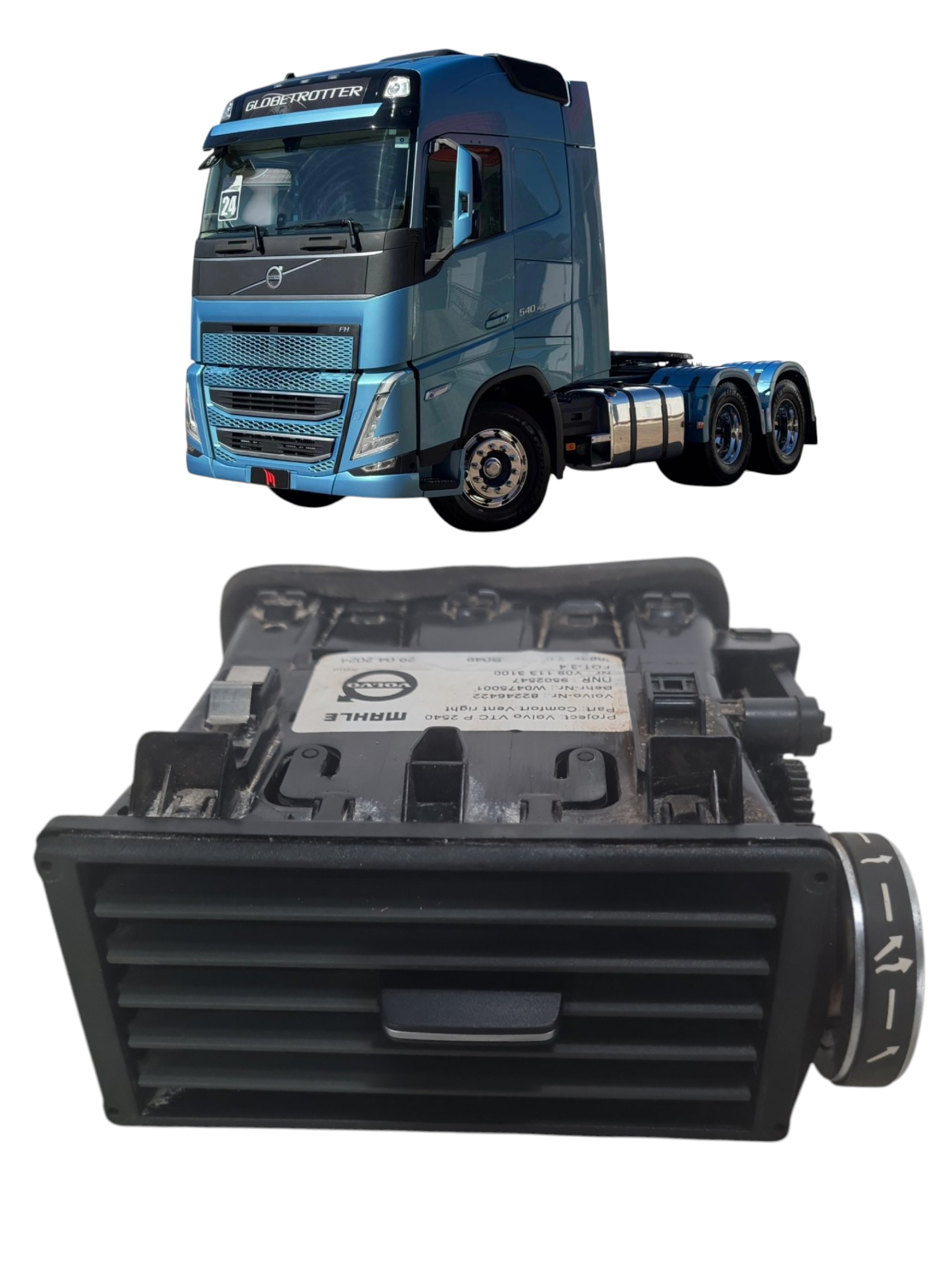 Difusor saida de ar painel ld direito Volvo FH 540 ano 2024