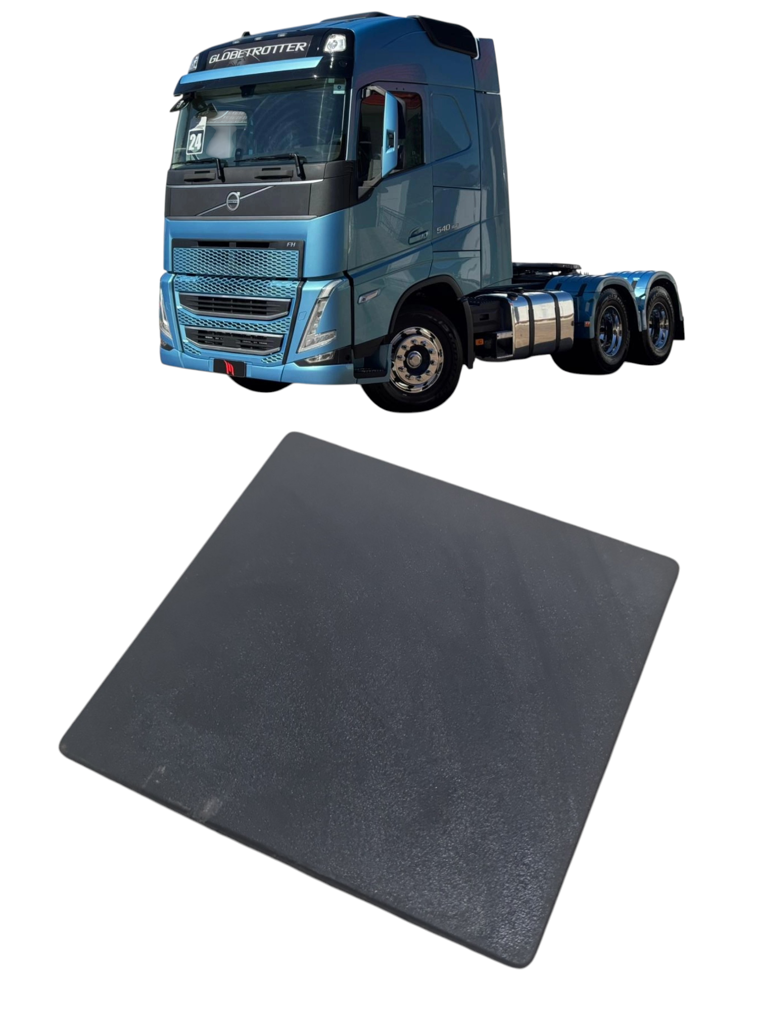 Tampa acabamento cabine Volvo FH 540 ano 2024 Com detalhes