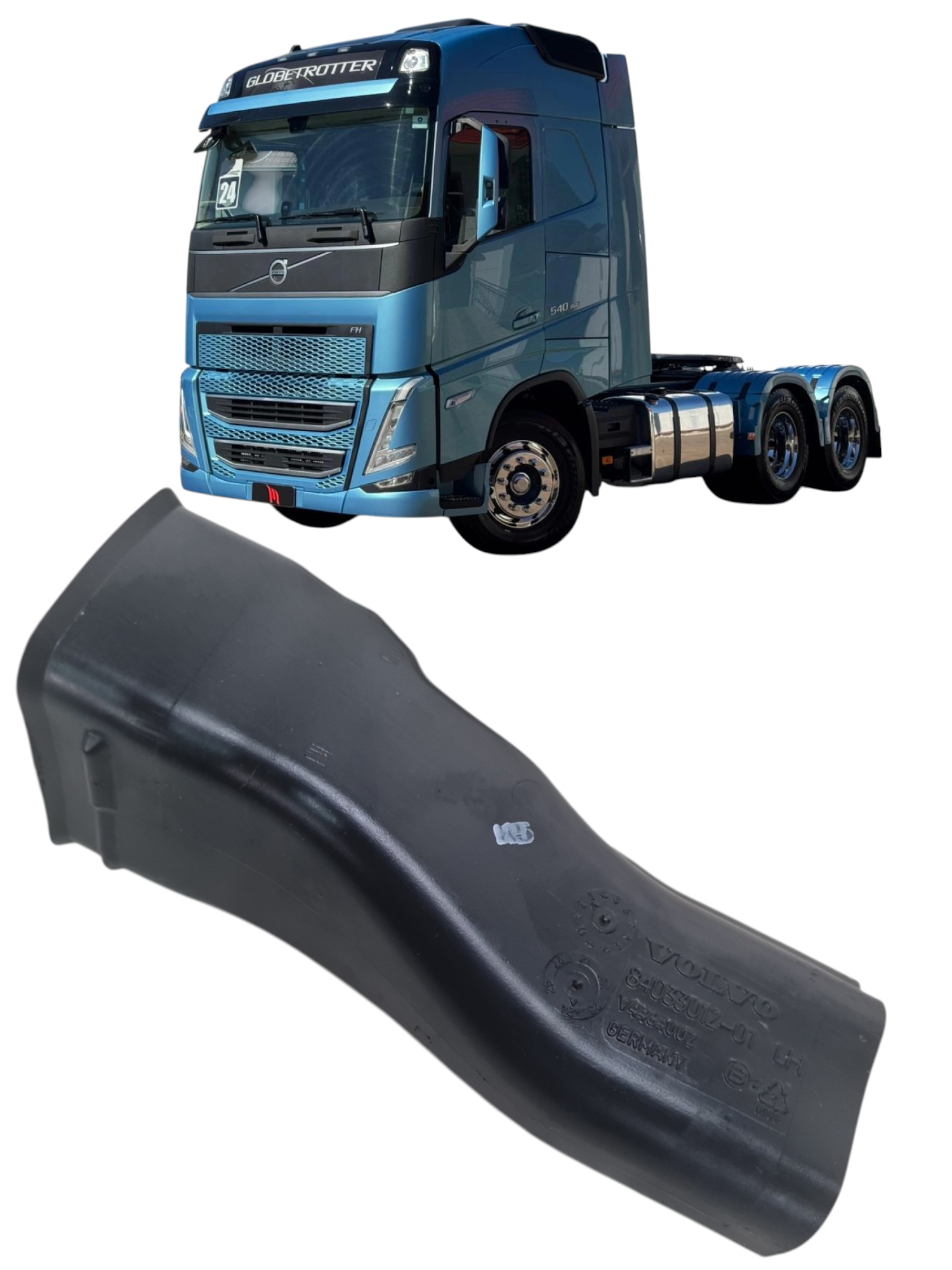 Duto de ar saida aquecedor Volvo FH 540 ano 2024 84033012