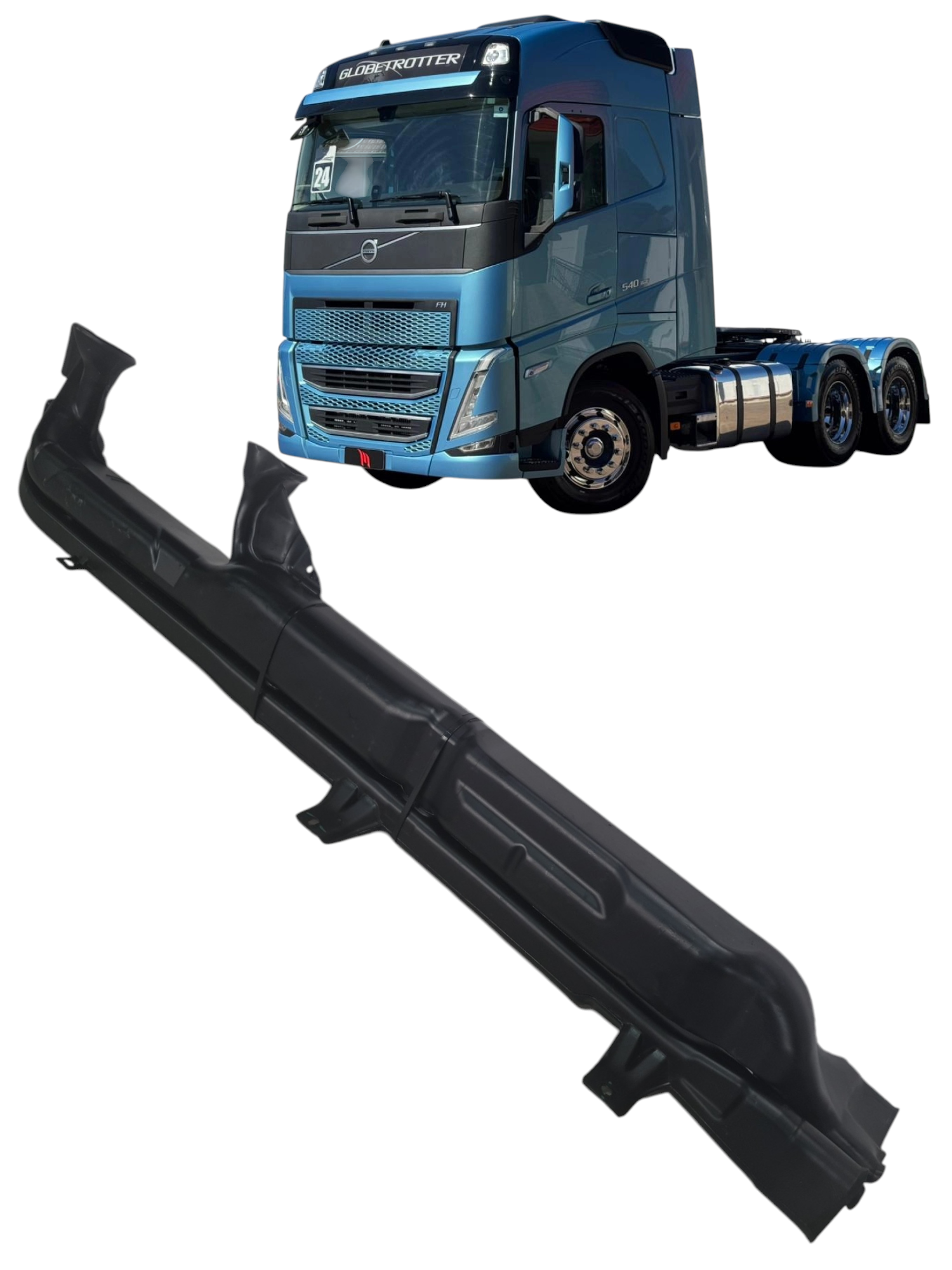 Par duto de ar condicionado painel ld esq Volvo FH 540 2024