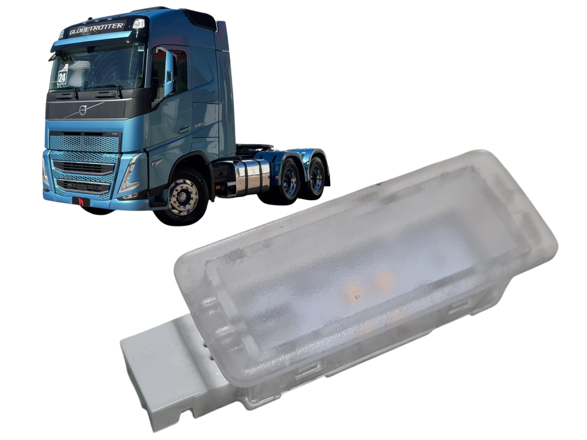 Luz de cortesia interna Volvo FH 540  ano 2024 84814790