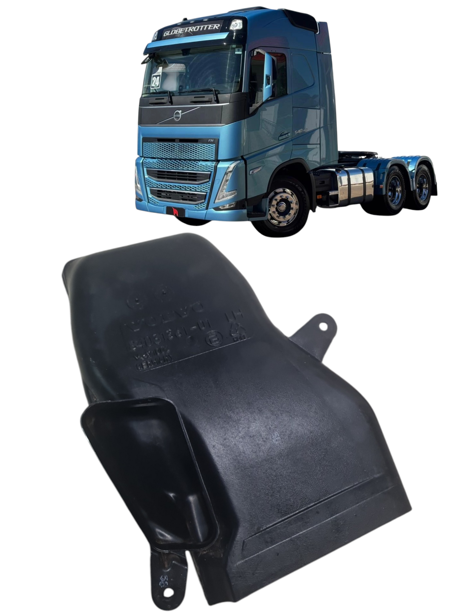 Duto de ar ld esquerdo painel Volvo FH 540 ano 2024 84031361