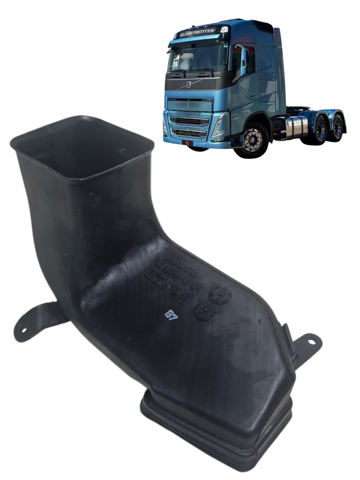 Duto de ar interno esquerdo cabine Volvo FH 540 ano 2024