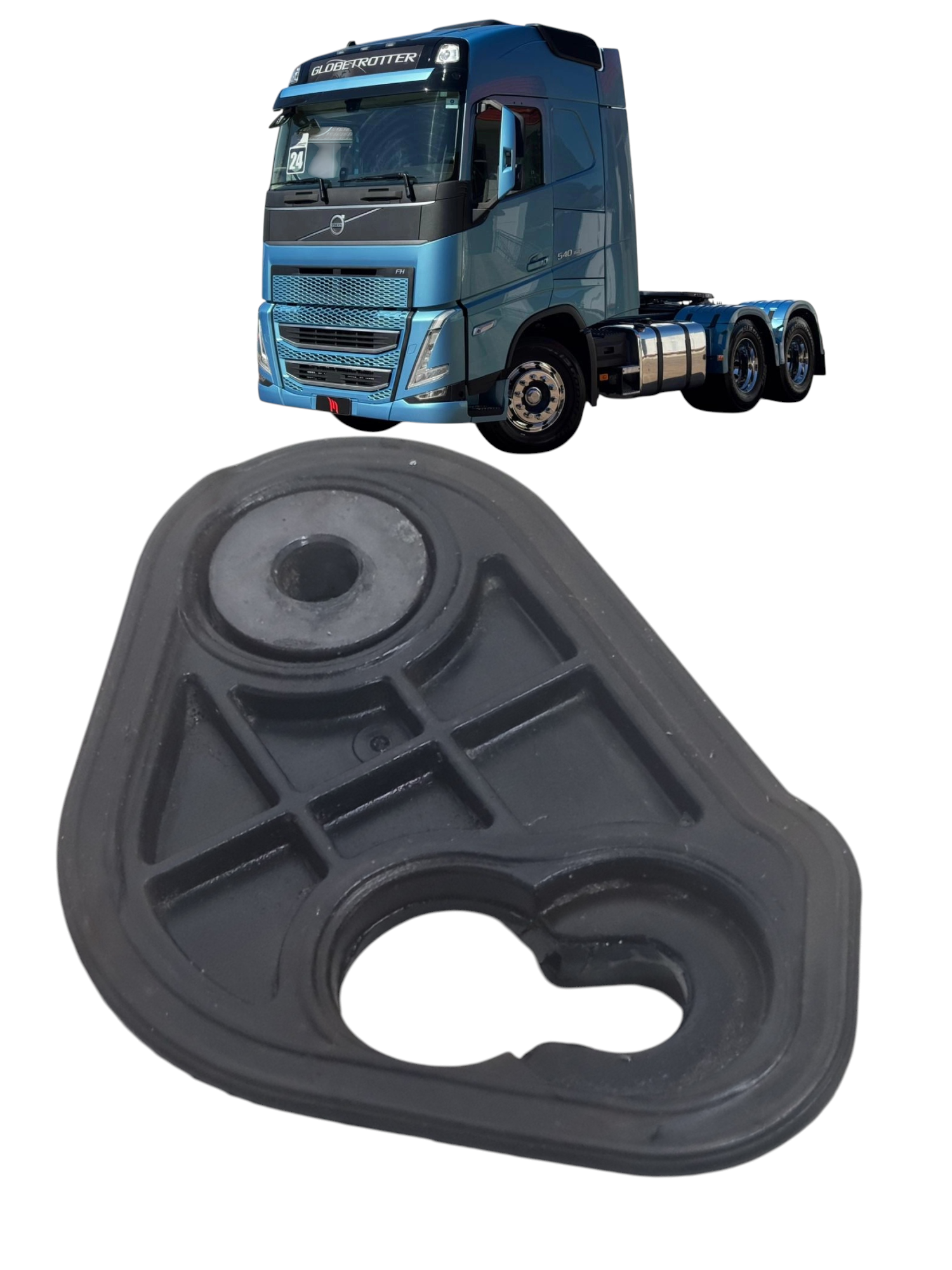 Borracha vedaçao suporte parasol Volvo FH 540 2024 84441159